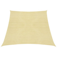 Produktbild för Solsegel 160 g/m² beige 3/4x2 m HDPE