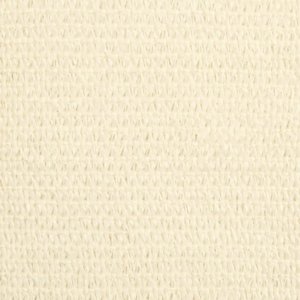 Produktbild för Solsegel 160 g/m² gräddvit 2x3,5 m HDPE