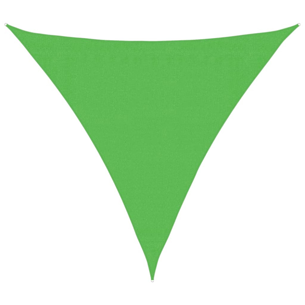 Produktbild för Solsegel 160 g/m² ljusgrön 3,6x3,6x3,6 m HDPE