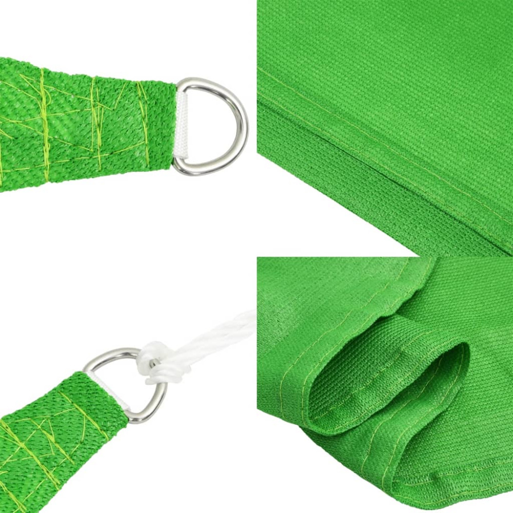 Produktbild för Solsegel 160 g/m² ljusgrön 3x4x4 m HDPE