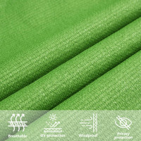 Produktbild för Solsegel 160 g/m² ljusgrön 3,5x3,5x4,9 m HDPE