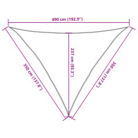 Produktbild för Solsegel 160 g/m² ljusgrön 3,5x3,5x4,9 m HDPE