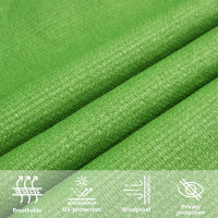 Produktbild för Solsegel 160 g/m² ljusgrön 4x4x4 m HDPE