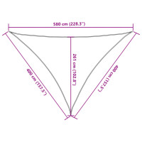 Produktbild för Solsegel 160 g/m² ljusgrön 4x4x5,8 m HDPE