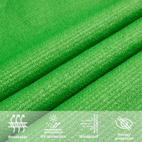 Produktbild för Solsegel 160 g/m² ljusgrön 5x7x7 m HDPE