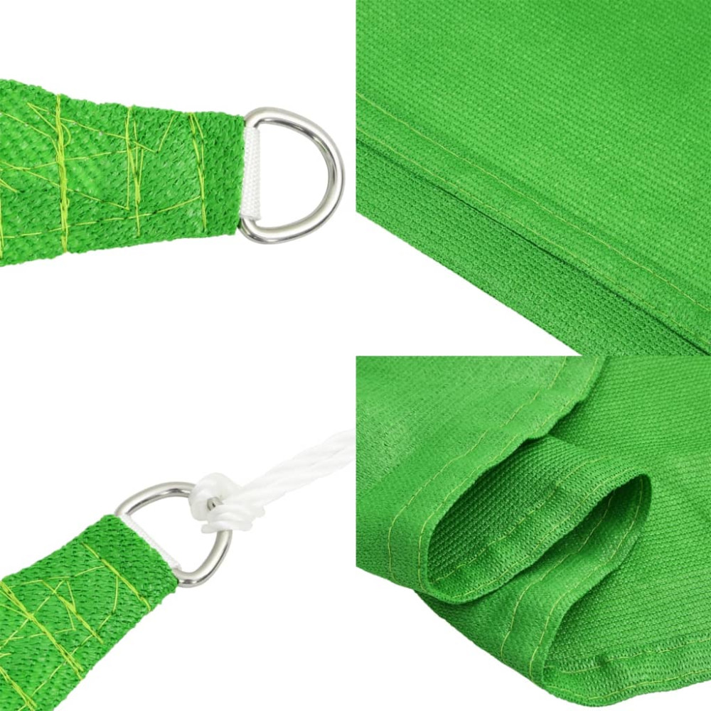 Produktbild för Solsegel 160 g/m² ljusgrön 5x5x6 m HDPE