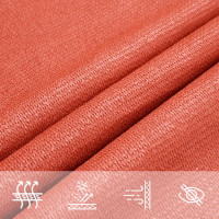 Produktbild för Solsegel 160 g/m² terrakotta 3/4x2 m HDPE