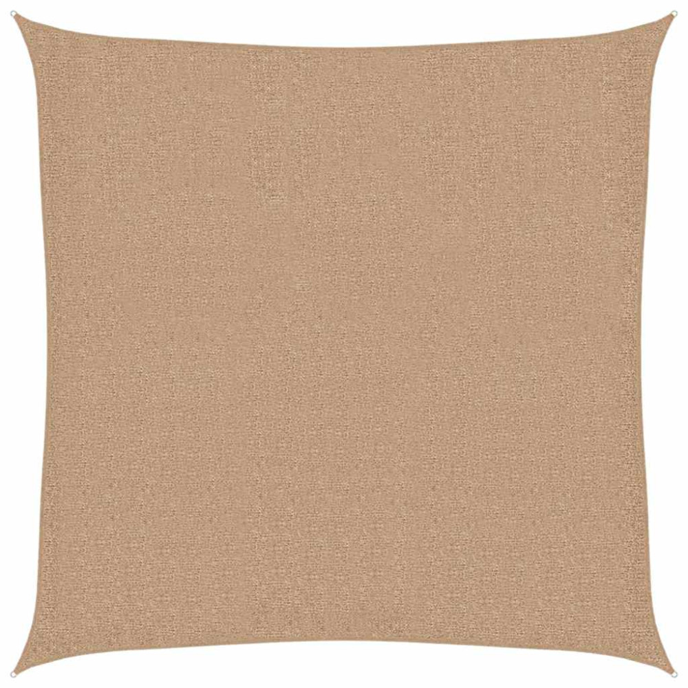 Produktbild för Solsegel 160 g/m² taupe 2x2 m HDPE