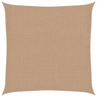 Produktbild för Solsegel 160 g/m² taupe 2x2 m HDPE
