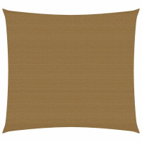 Produktbild för Solsegel 160 g/m² taupe 2,5x2,5 m HDPE