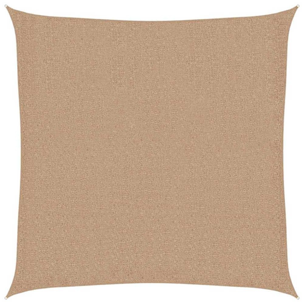 Produktbild för Solsegel 160 g/m² taupe 3x3 m HDPE
