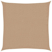 Produktbild för Solsegel 160 g/m² taupe 3x3 m HDPE