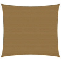 Produktbild för Solsegel 160 g/m² taupe 4x4 m HDPE