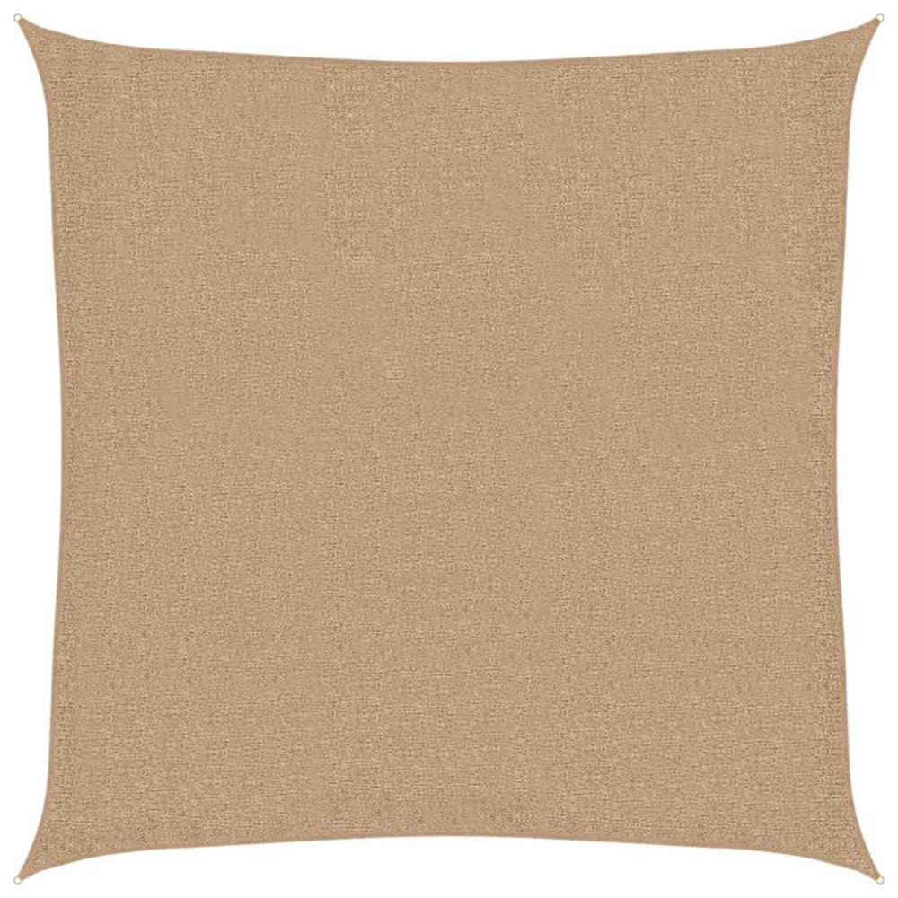 Produktbild för Solsegel 160 g/m² taupe 7x7 m HDPE