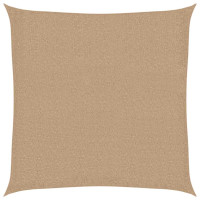 Produktbild för Solsegel 160 g/m² taupe 7x7 m HDPE