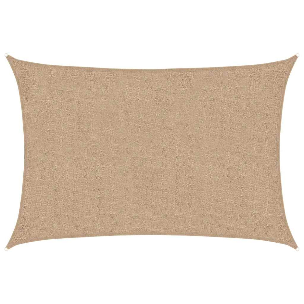 Produktbild för Solsegel 160 g/m² taupe 2x3 m HDPE