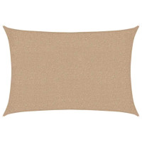 Produktbild för Solsegel 160 g/m² taupe 2x3 m HDPE