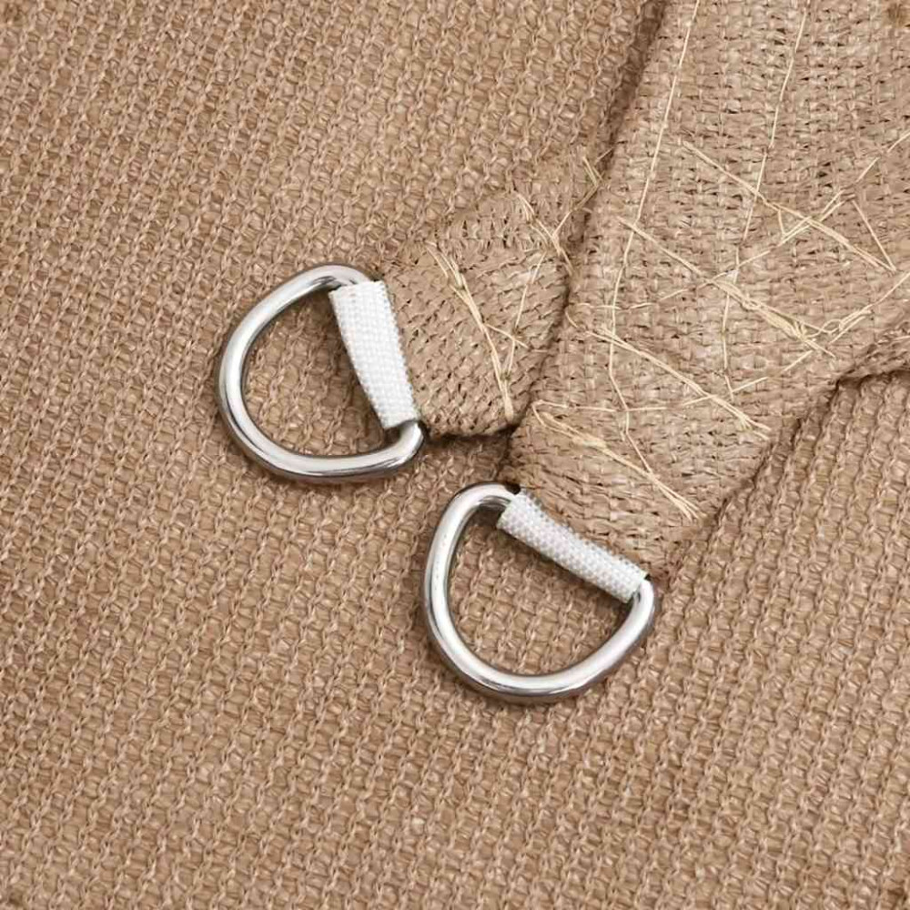 Produktbild för Solsegel 160 g/m² taupe 2x3 m HDPE
