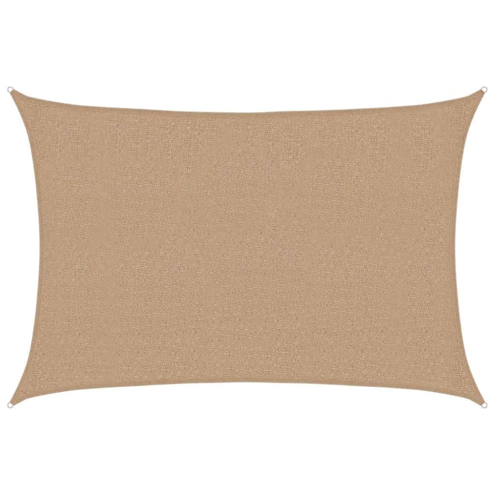 Produktbild för Solsegel 160 g/m² taupe 2,5x3,5 m HDPE