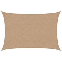 Produktbild för Solsegel 160 g/m² taupe 2,5x4 m HDPE
