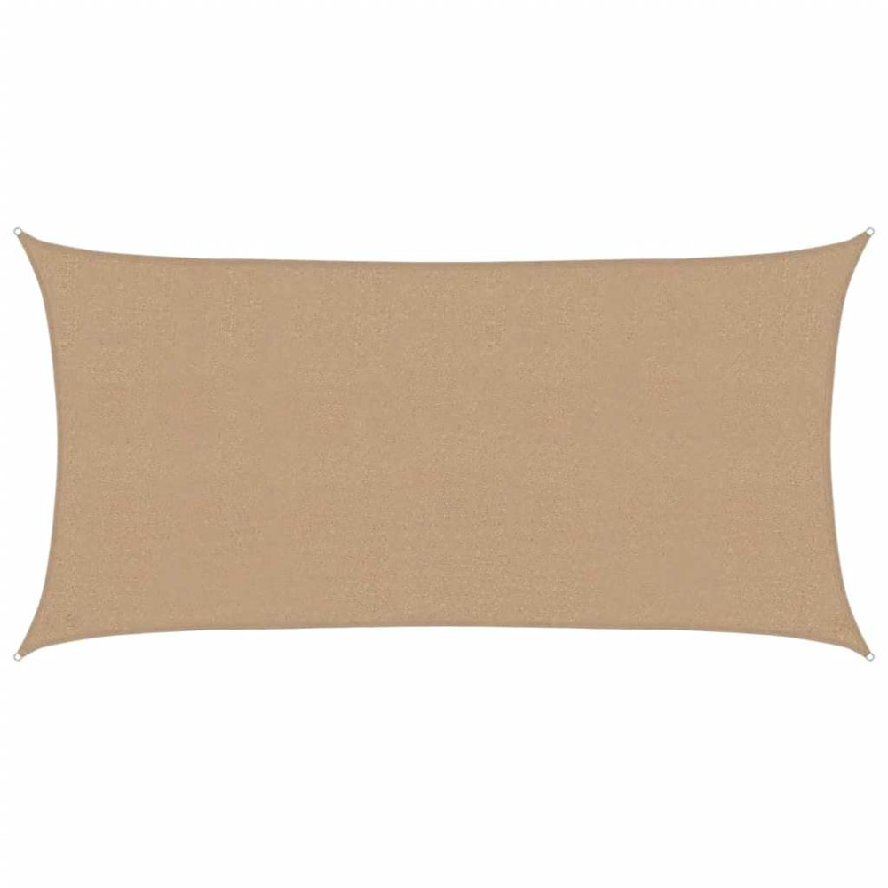 Produktbild för Solsegel 160 g/m² taupe 2,5x4,5 m HDPE