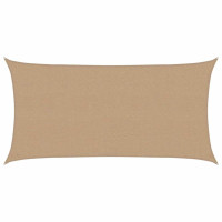 Produktbild för Solsegel 160 g/m² taupe 2,5x4,5 m HDPE