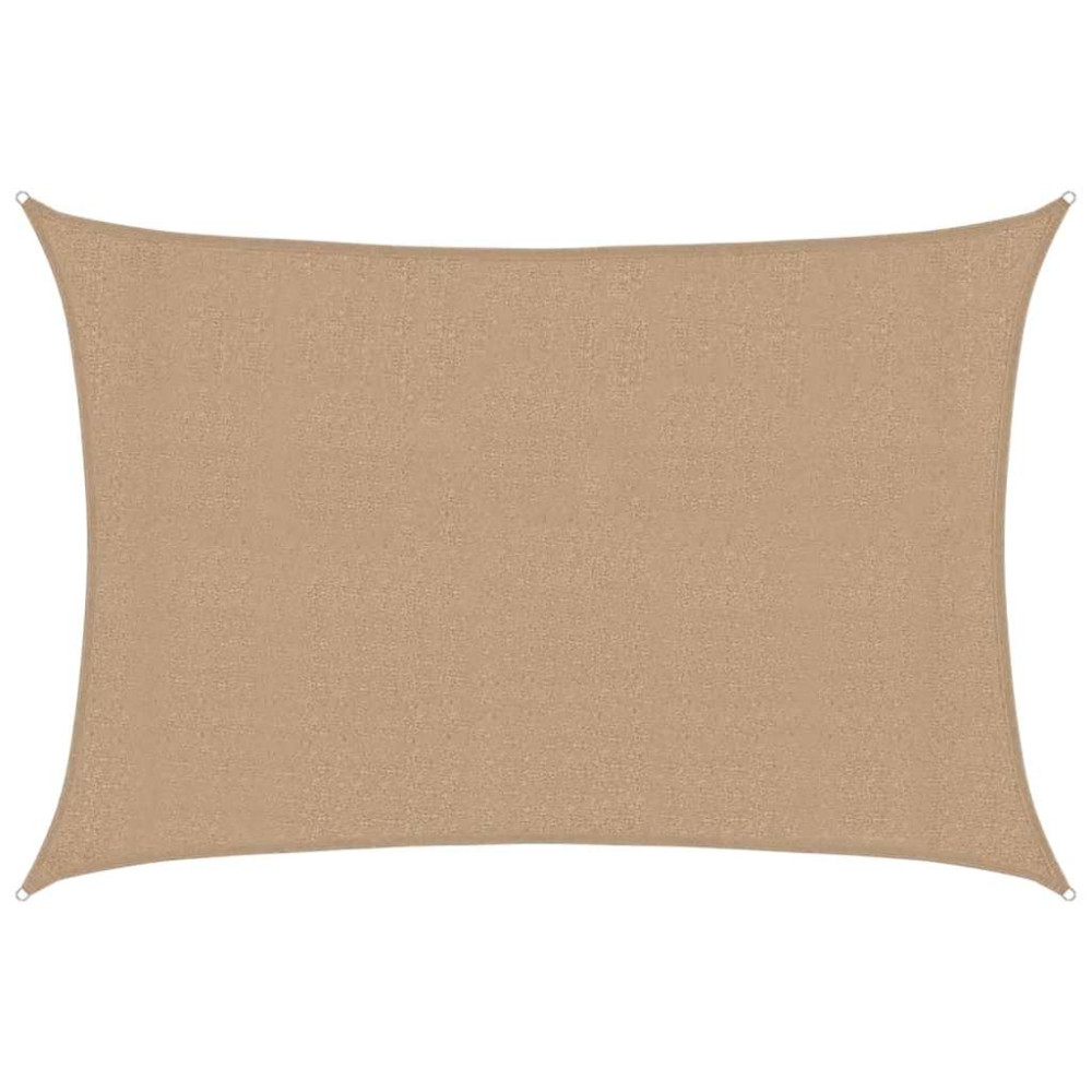 Produktbild för Solsegel 160 g/m² taupe 3x4 m HDPE
