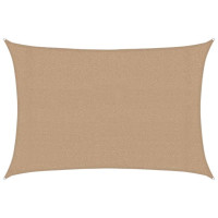 Produktbild för Solsegel 160 g/m² taupe 3x4 m HDPE
