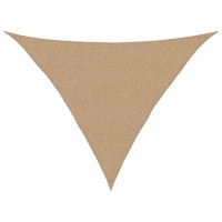 Produktbild för Solsegel 160 g/m² taupe 2,5x2,5x3,5 m HDPE