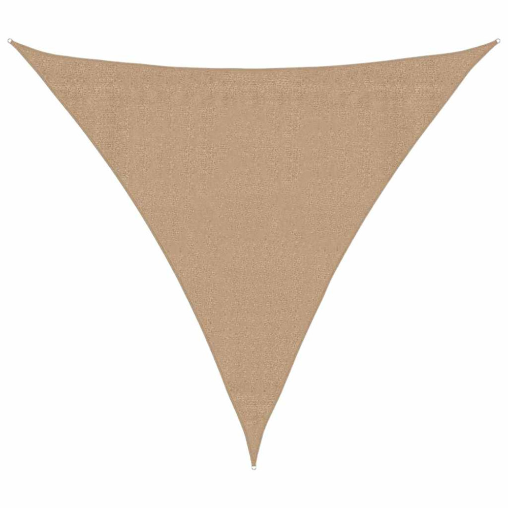 Produktbild för Solsegel 160 g/m² taupe 3x3x3 m HDPE