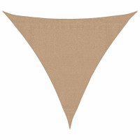 Produktbild för Solsegel 160 g/m² taupe 3x3x3 m HDPE