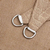 Produktbild för Solsegel 160 g/m² taupe 3,6x3,6x3,6 m HDPE