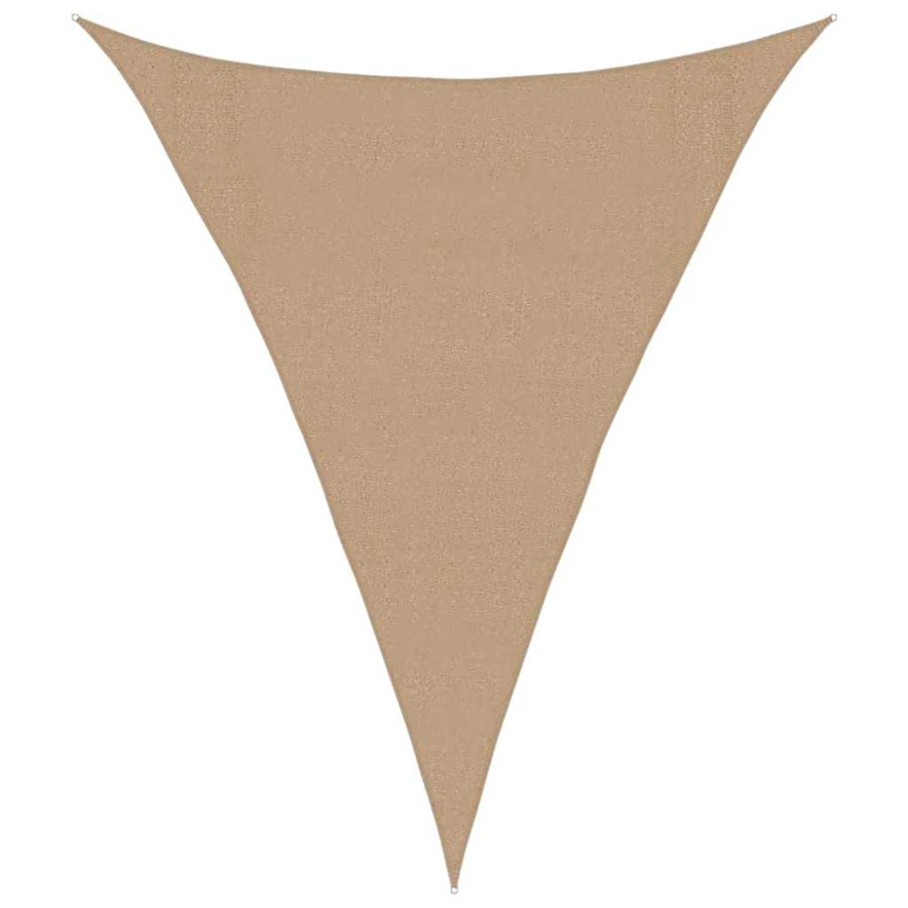 Produktbild för Solsegel 160 g/m² taupe 3x4x4 m HDPE