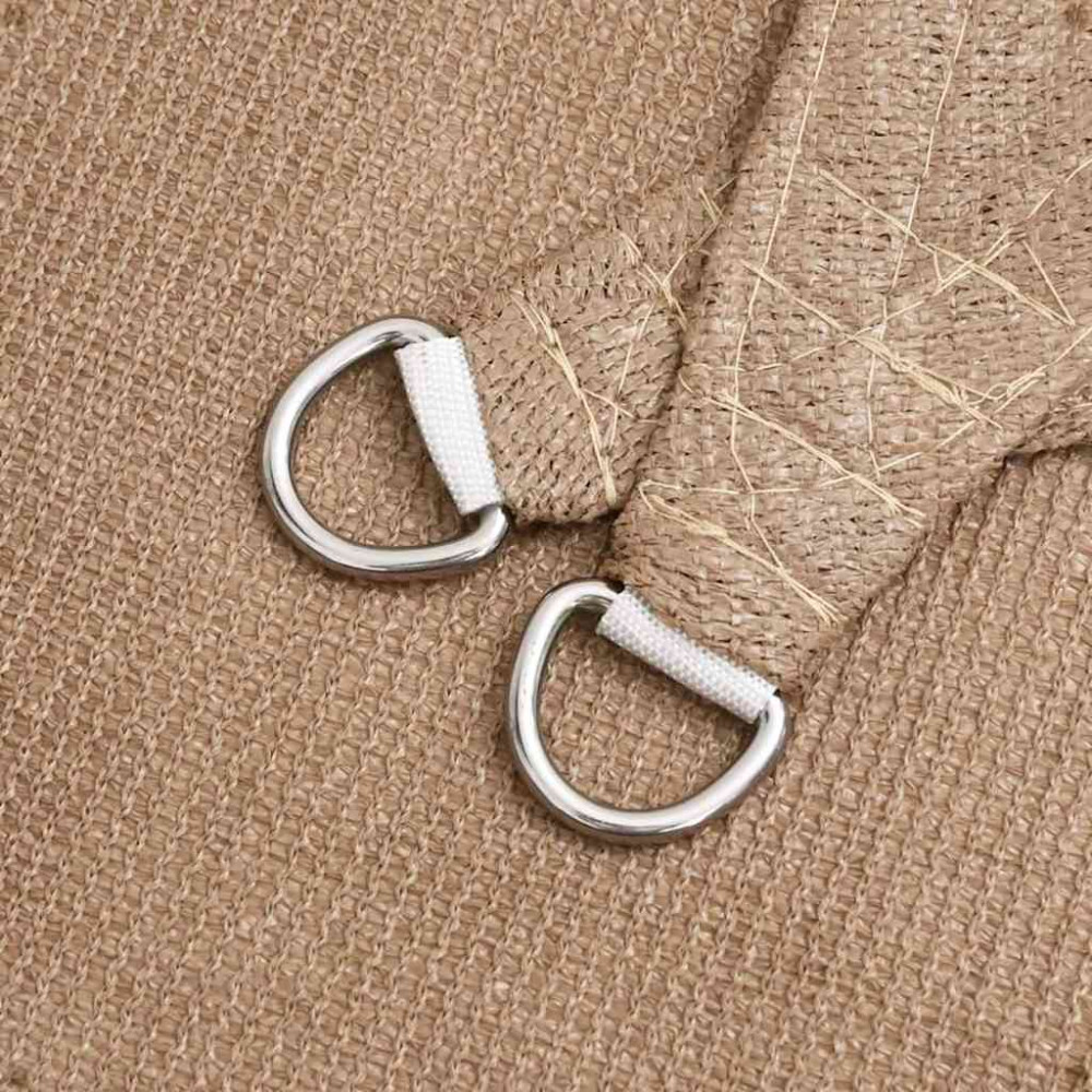 Produktbild för Solsegel 160 g/m² taupe 3x4x4 m HDPE