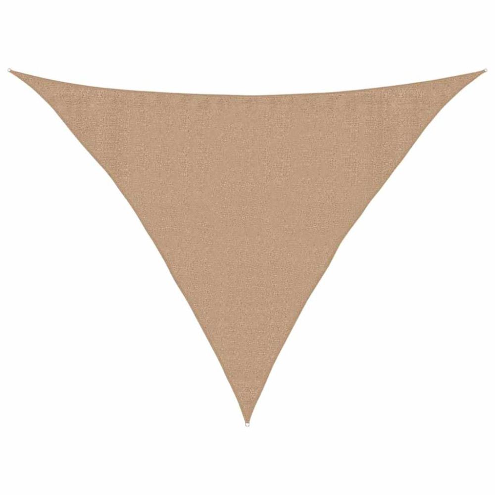 Produktbild för Solsegel 160 g/m² taupe 3,5x3,5x4,9 m HDPE