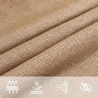 Produktbild för Solsegel 160 g/m² taupe 4x4x5,8 m HDPE
