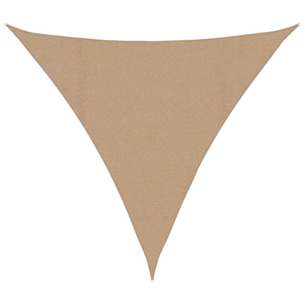Produktbild för Solsegel 160 g/m² taupe 4,5x4,5x4,5 m HDPE