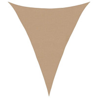 Produktbild för Solsegel 160 g/m² taupe 4x5x5 m HDPE
