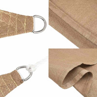 Produktbild för Solsegel 160 g/m² taupe 4x5x5 m HDPE
