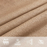 Produktbild för Solsegel 160 g/m² taupe 5x7x7 m HDPE