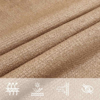 Produktbild för Solsegel 160 g/m² taupe 5x5x6 m HDPE