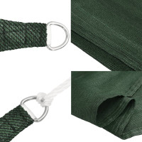 Produktbild för Solsegel 160 g/m² mörkgrön 2x2 m HDPE