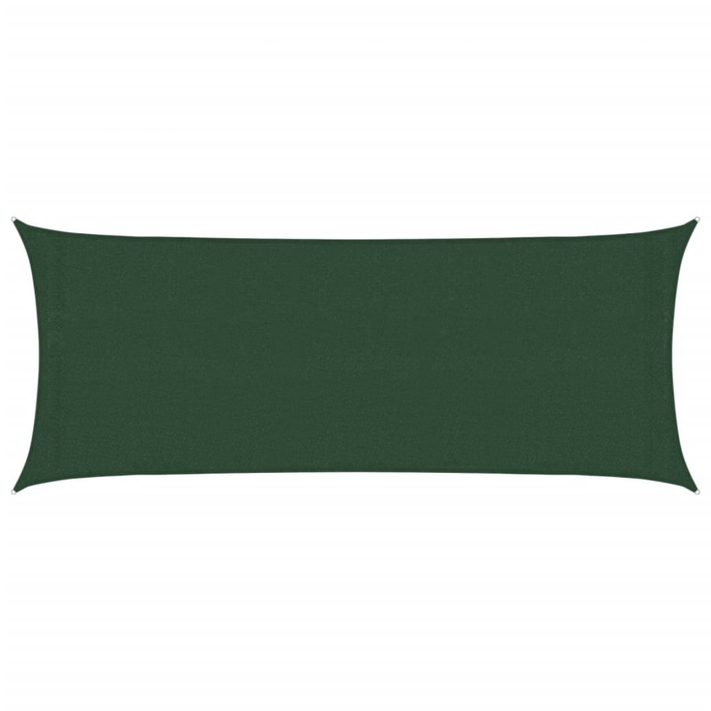 Produktbild för Solsegel 160 g/m² mörkgrön 2x4,5 m HDPE