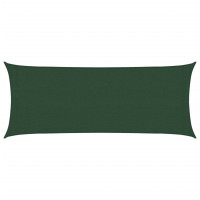 Produktbild för Solsegel 160 g/m² mörkgrön 2x4,5 m HDPE