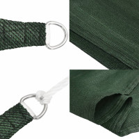 Produktbild för Solsegel 160 g/m² mörkgrön 2x4,5 m HDPE