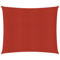 Produktbild för Solsegel 160 g/m² röd 2x2,5 m HDPE