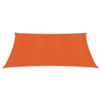 Produktbild för Solsegel 160 g/m² orange 3x3 m HDPE