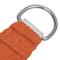 Produktbild för Solsegel 160 g/m² orange 2x3,5 m HDPE