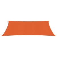 Produktbild för Solsegel 160 g/m² orange 2x5 m HDPE