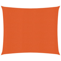 Produktbild för Solsegel 160 g/m² orange 2,5x3 m HDPE